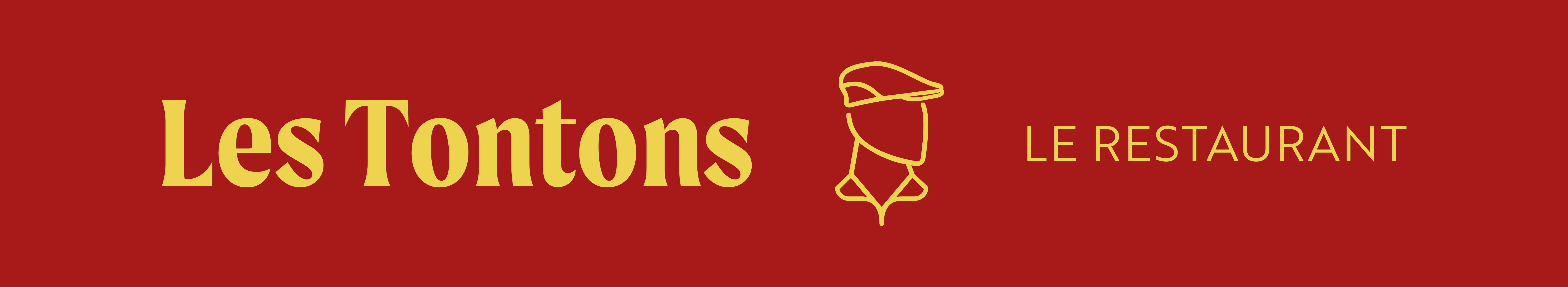 banner branding tontons restaurant