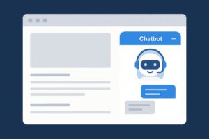Interface de chatbot sur web