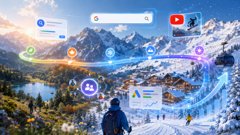 Calendrier google ads pour station de montagne